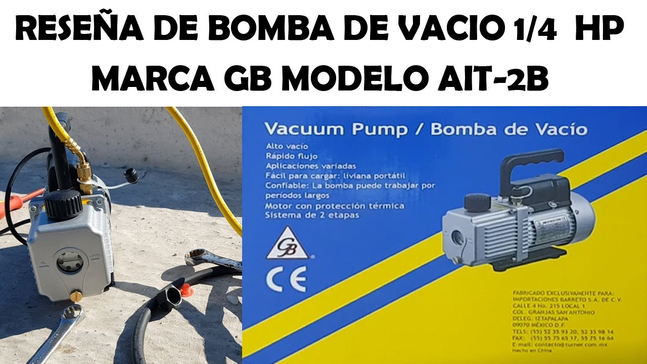 BOMBA DE VACIO 1/4 HP AIT 2B MARCA   GB