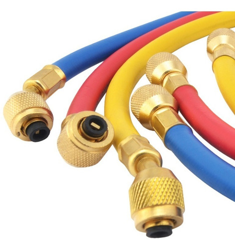 JUEGO (3) MANGUERAS PARA R410/R32 ENT. 5/16 1/4 90  MARCA GB