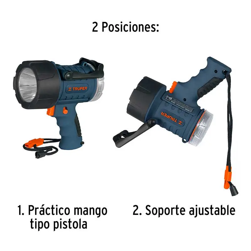LAMPARA RECARGABLE CON LUZ LED MARCA TRUPERrn