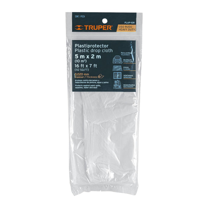 PLASTIPROTECTOR 5 X 2 M USO RUDO TRUPER MARCA TRUPER