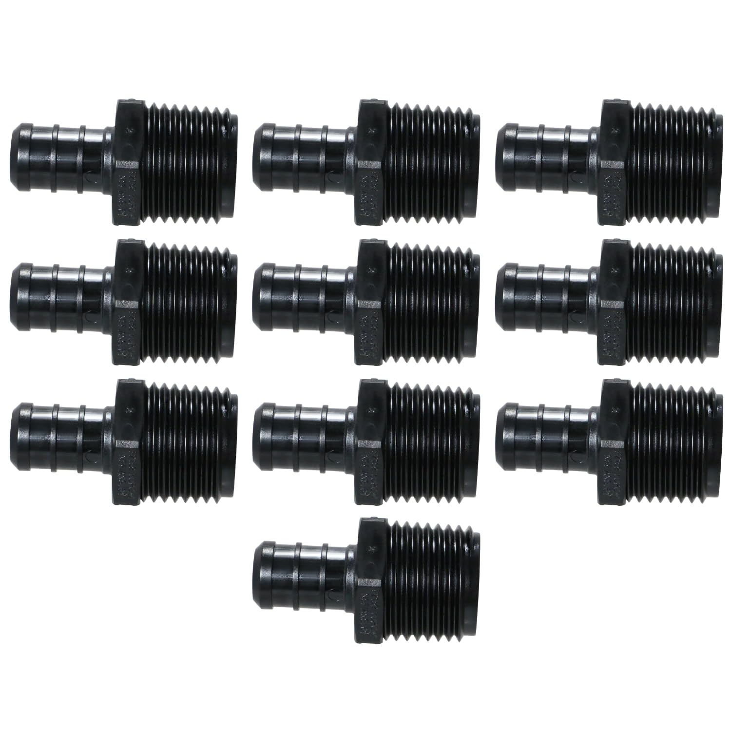 CONECTOR PLASTICO PARA PEX & PERT X M NPT 1/2 X 3/4 FPT GIRABLE MARCA BIOVALTICrn