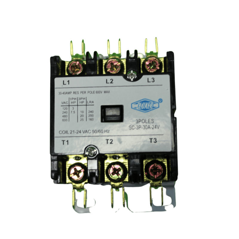 CONTACTOR 3 POLOS 20 AMPS BOBINA 110VAC 50/60HZ MARCA GB