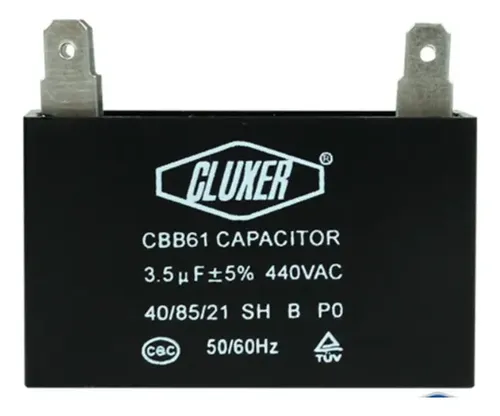 CAPACITOR  VENTILADOR 3.5 MF 370V MARCA  GB