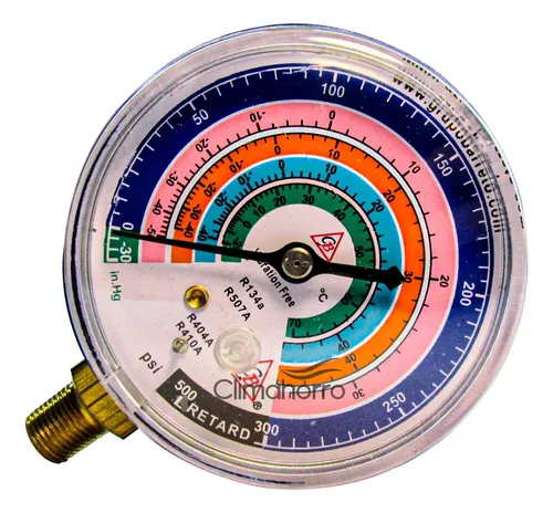 MANOMETRO DE BAJA GB PARA R134A R404A R507A R410 A 300 MARCA GB