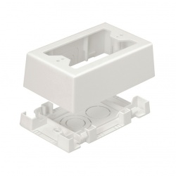 CAJA DE SALIDA DE 2 PIEZAS PARA CANALETA T-45 Y LD  BLANCO  1 PIEZA MARCA  PANDUIT