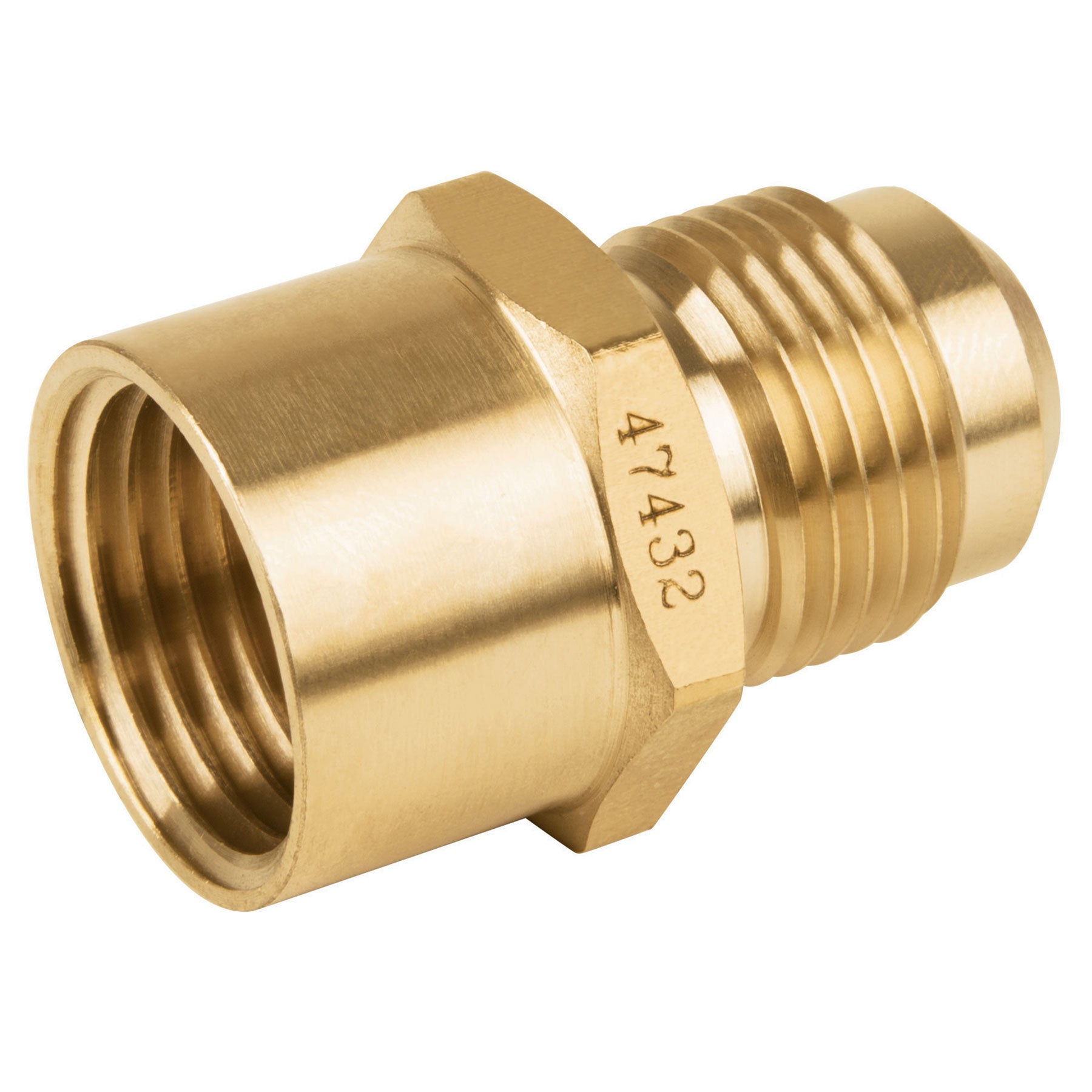 NIPLE CAMPANA DE LATON DE 1/2 X 1/2 MARCA FOSET