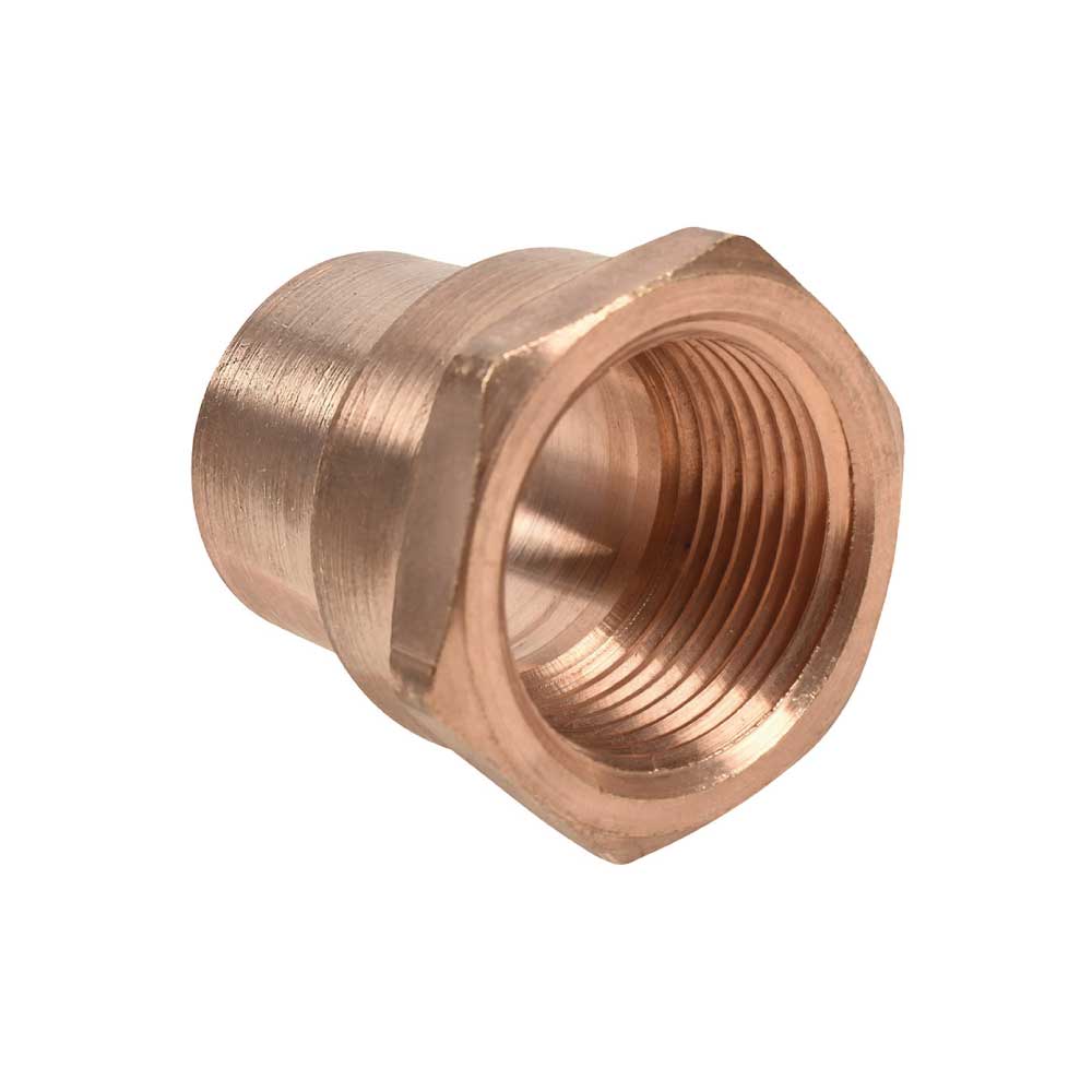 CONECTOR CU ROSCA INTERIOR 19MM (3/4) MARCA NACOBRE