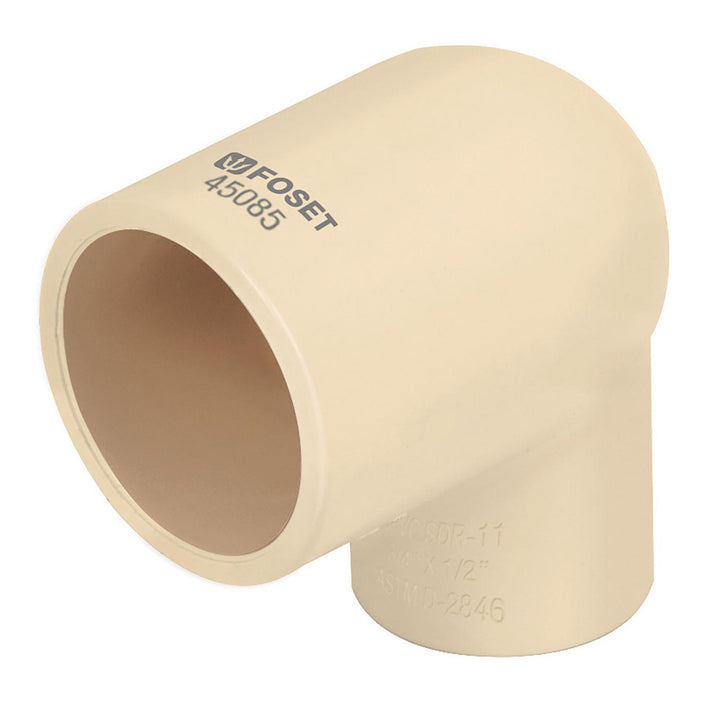 CODO 90 CPVC REDUCCION 3/4  X 1/2 MARCA FOSET