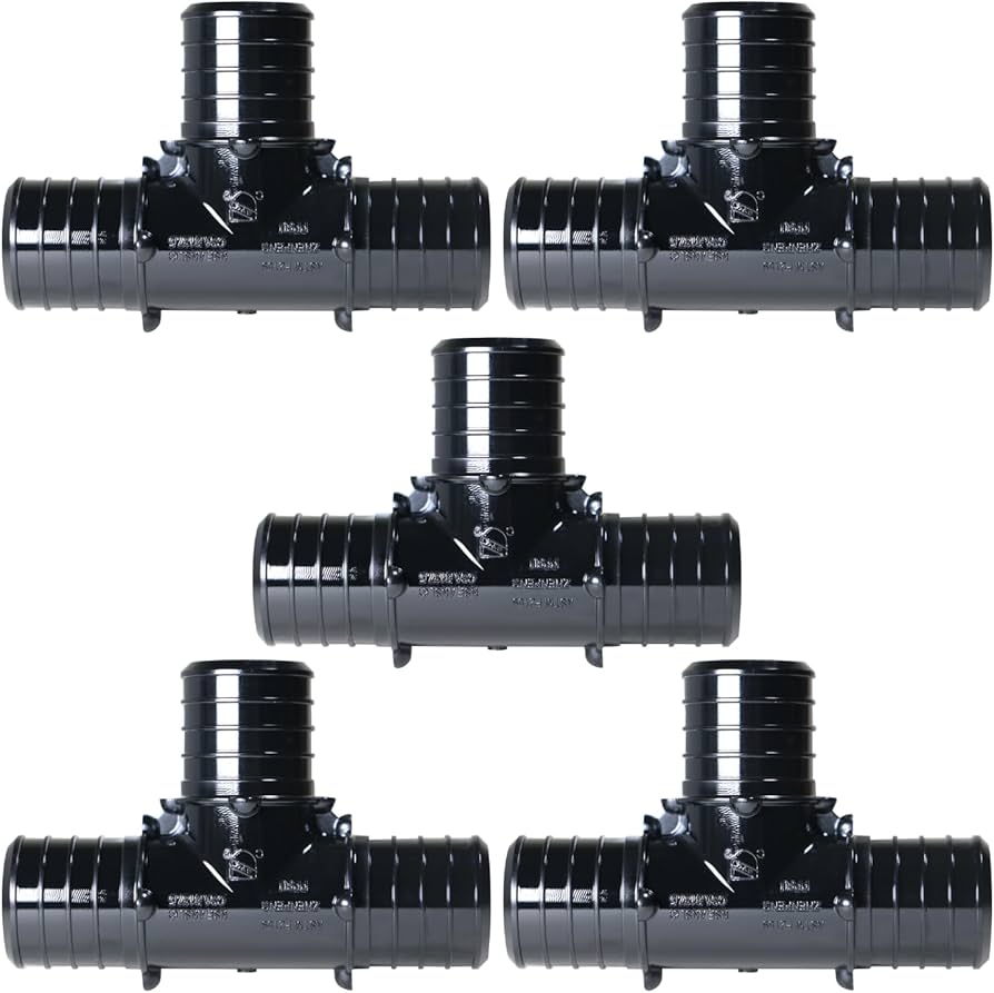 TEE PLASTICA PARA PEX & PERT 1 X 1  X 3/4 MARCA BIOVALTIC