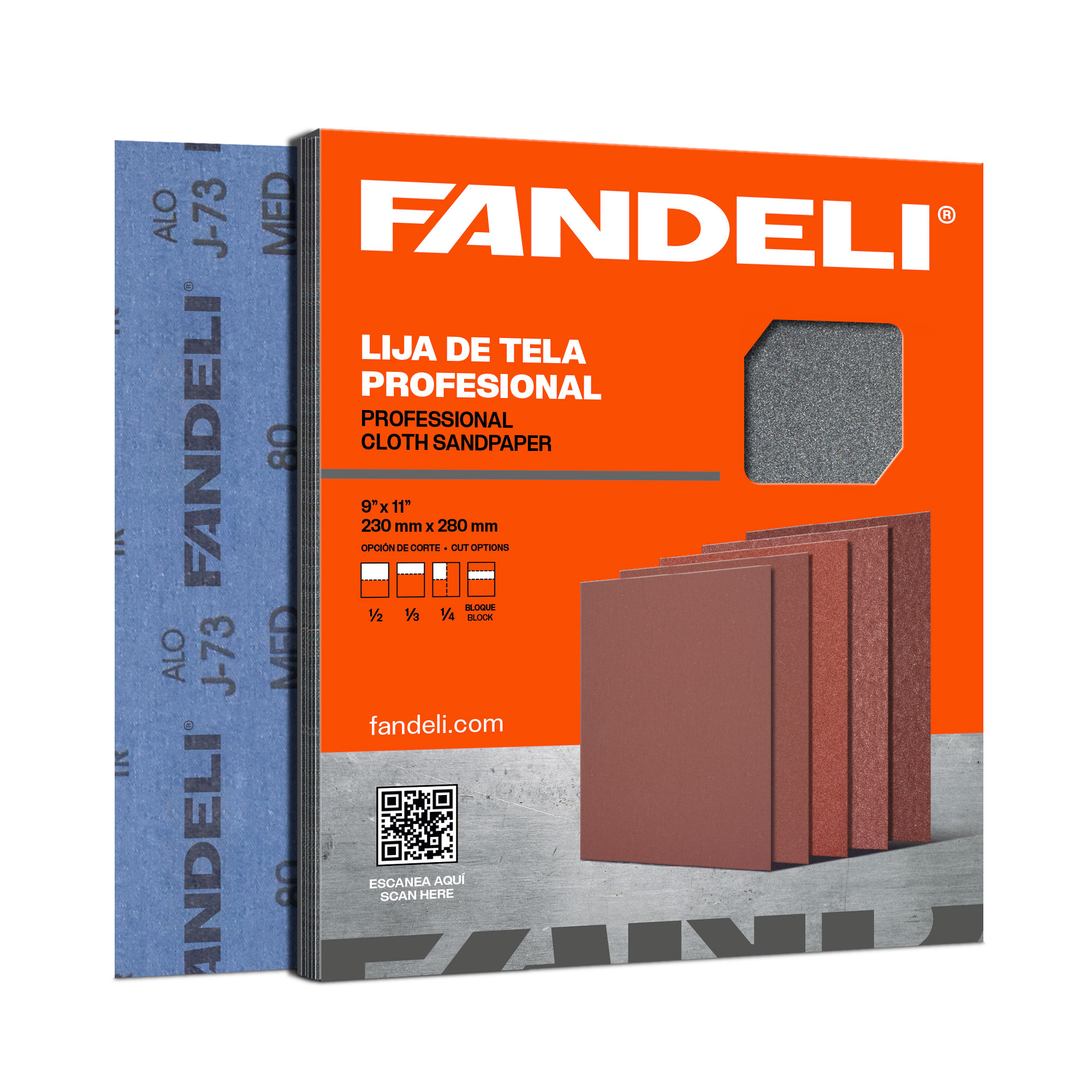 ROLLO LIJA 38X50 ECOMICA FANDELLI J 73 (08877) MARCA FANDELLI