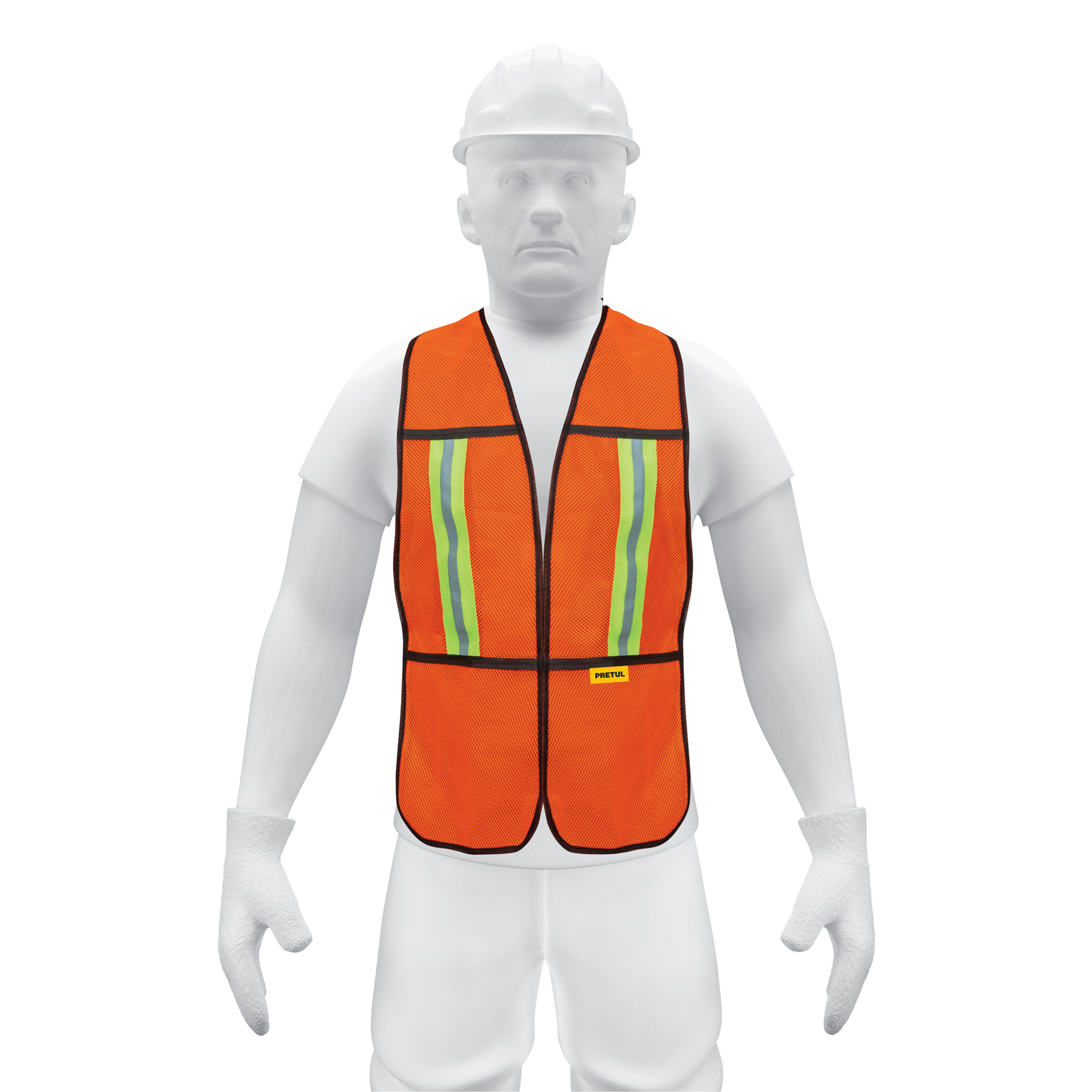 CHALECO DE SEGURIDAD REFLEJANTE NARANJA 21025 MARCA  TRUPER