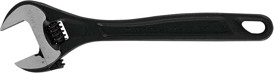 LLAVE AJUSTABLE PERICO #12 PAVONADA MARCA TRUPER