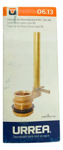 VALVULA DE DESCARGA PARA W.C. TIPO IIb. 06.13 MARCA URREA