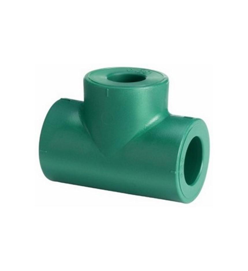 TEE PPR REDUCIDA CENTRAL 32X32X20 MM TUBOPLUS MARCA ROTOPLAS