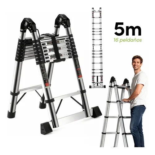 ESCALERA MULTIPOSICION 3.40 M 12 ESC. GRIS rn