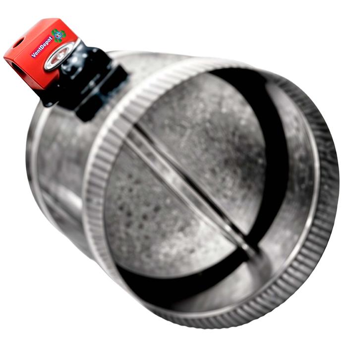 COMPUERTA REFORZADA PARA ACTUADOR LAM. GALV. CAL.22 8 DIAM. MARCA VERMONT