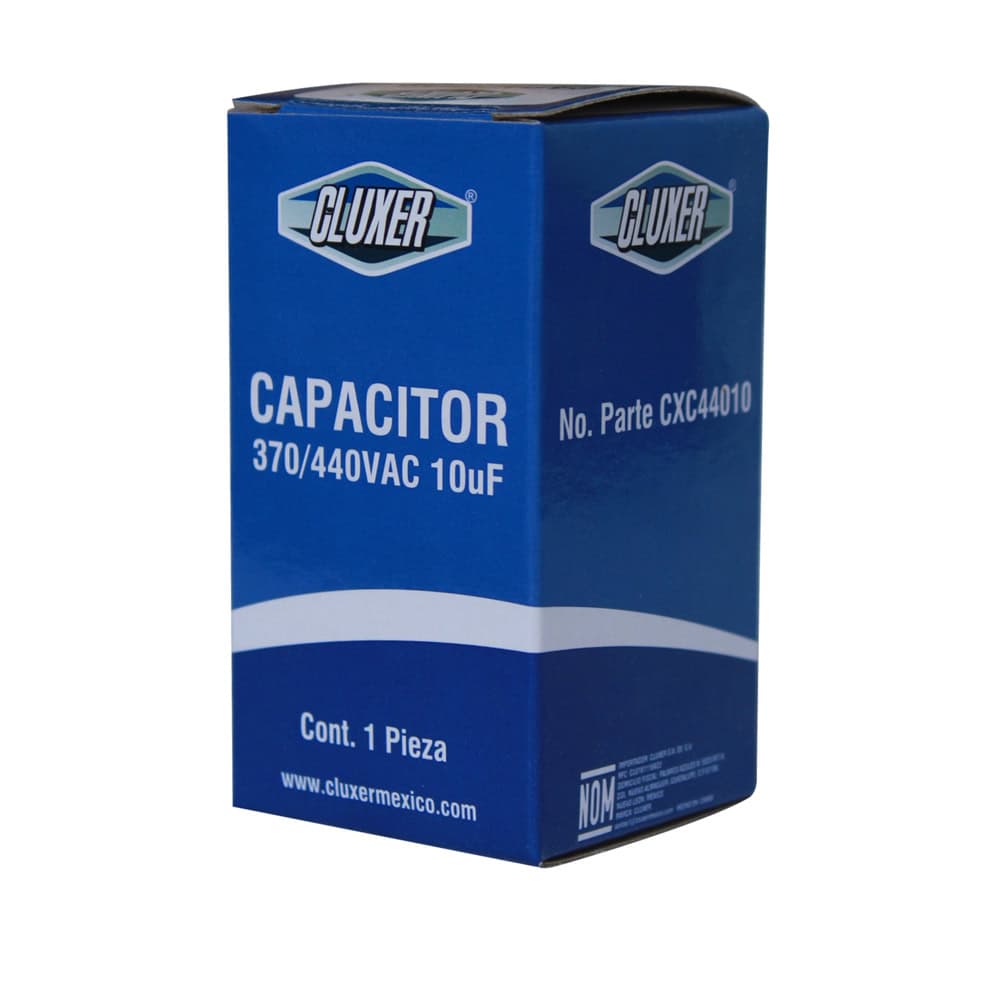 CAPACITOR  TRABAJO 20MF 440VAC+-50/60HZ MARCA  CLUXER