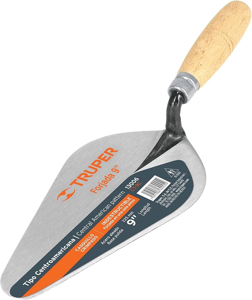 CUCHARA DE ALBANIL 9 PULGADAS MARCA TRUPERrn