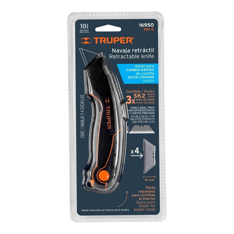 NAVAJA RETRACTIL 7' CUERPO DE ALUMINIO TRUPERrn