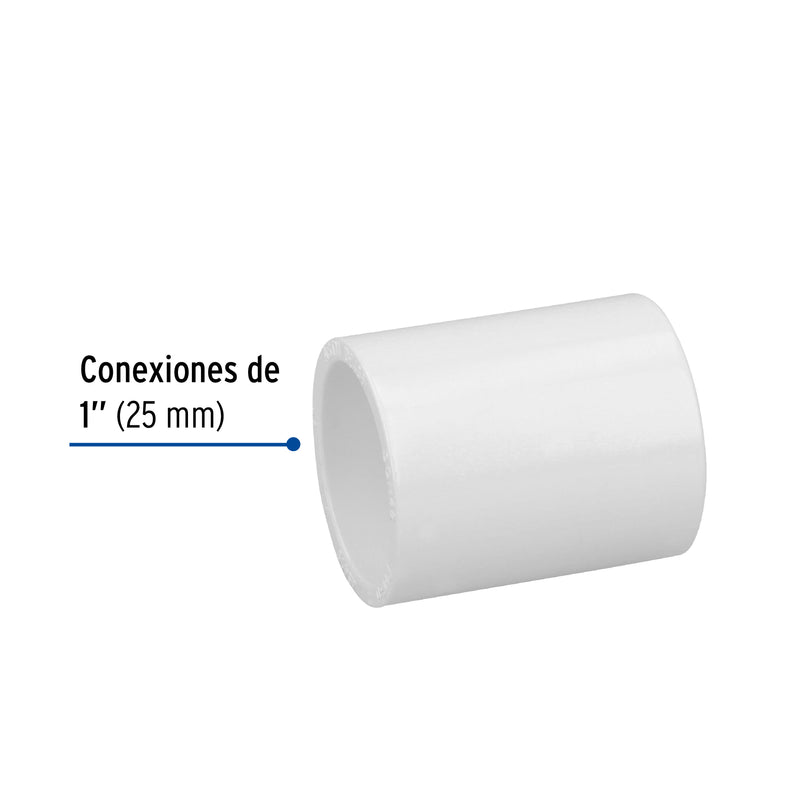 COPLE  PVC HIDRAULICO 32MM (1 1/4) MARCA FOSET