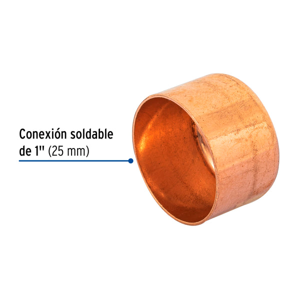 TAPON CAPA CU DE 1 (25MM) MARCA FOSET