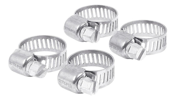ABRAZADERA DE ACERO INOXIDABLE 1/2 A 3/4 MARCA TRUPER