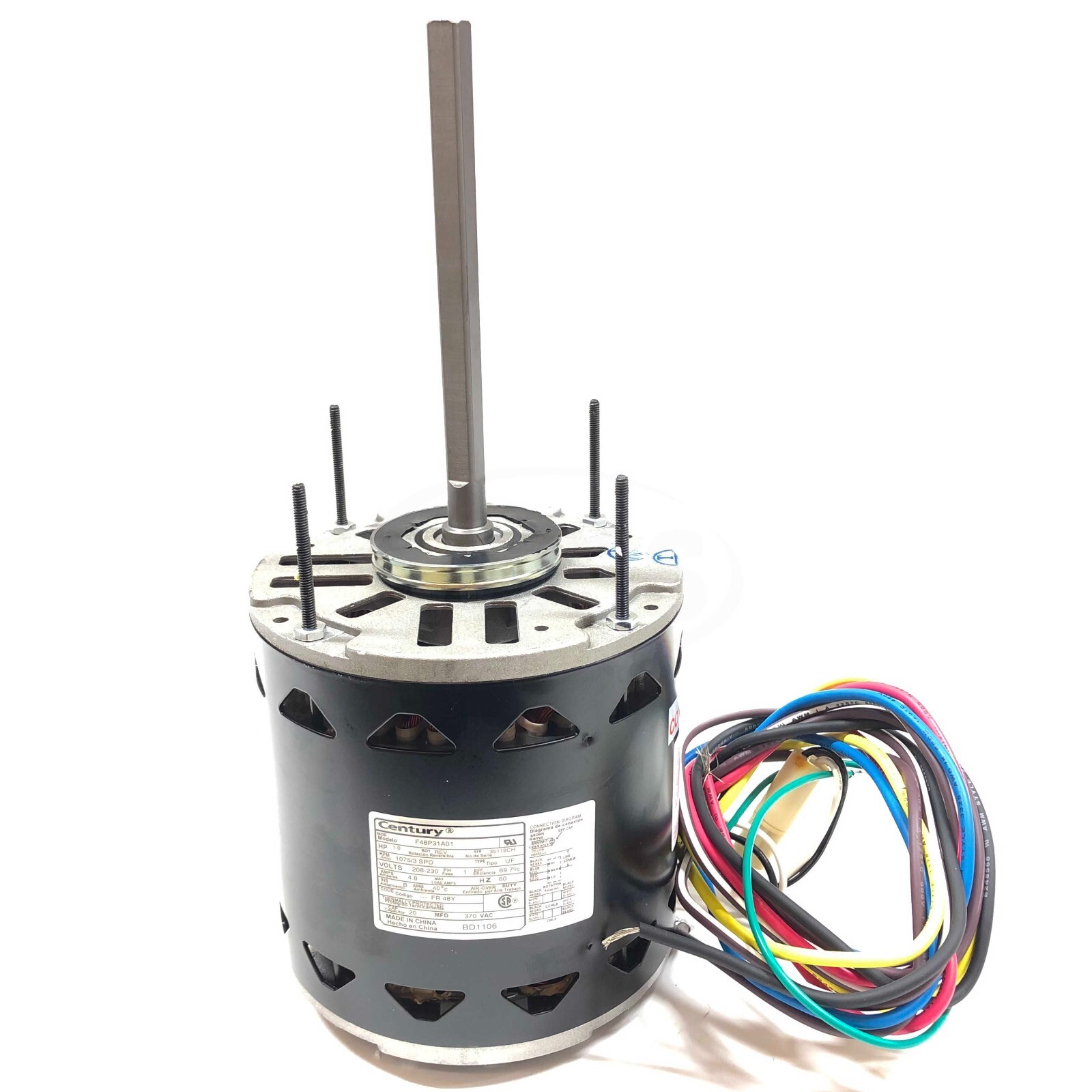MOTOR 1HP BD1106 208-230V 1PH MARCA GB