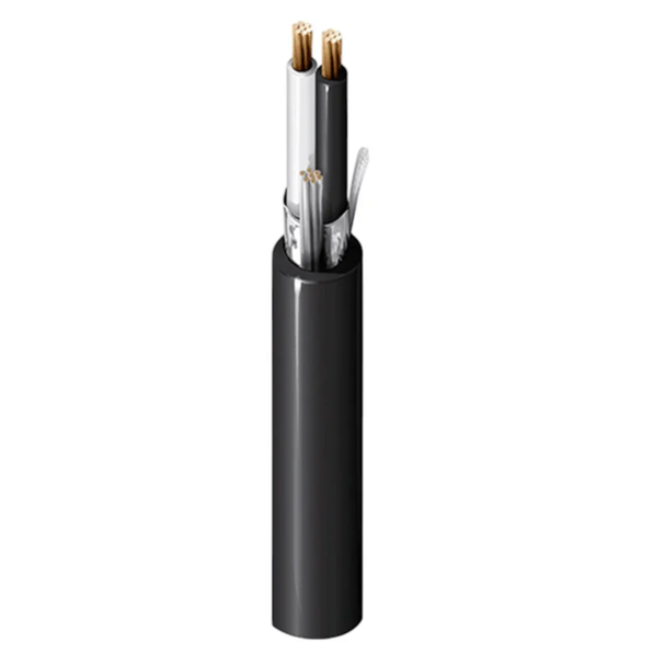 BOBINA DE CABLE BELDEN 2X16 BLINDADO DE SEÑAL 305 METROS NEGRO 305M MARCA BELDEN
