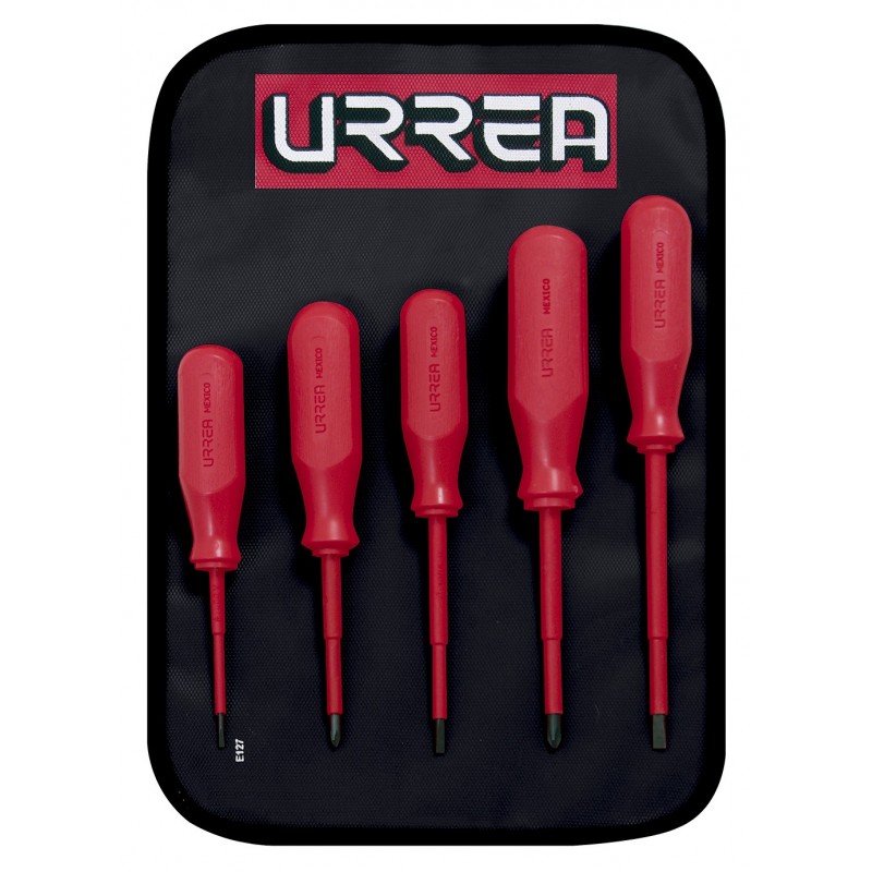 JUEGO DE DESARMADORES PARA ALTO VOLTAJE 5 PZAS 9700C URREArn