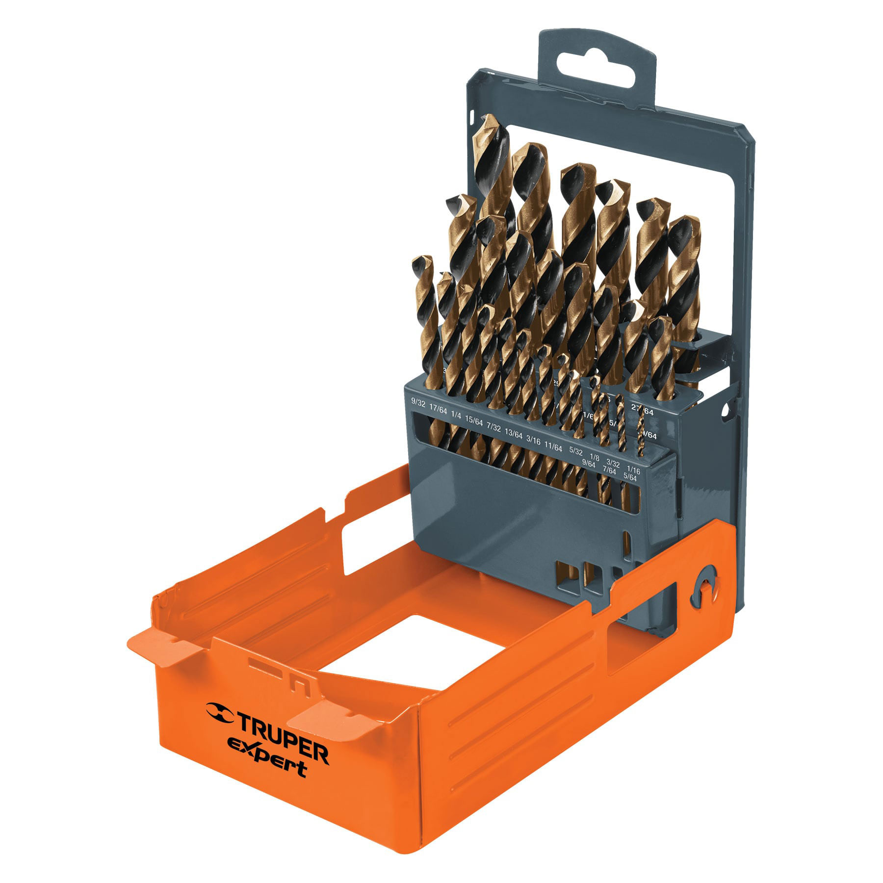 JUEGO DE 29 BROCAS HSS PARA METAL EN ESTUCHE TRUPERrn
