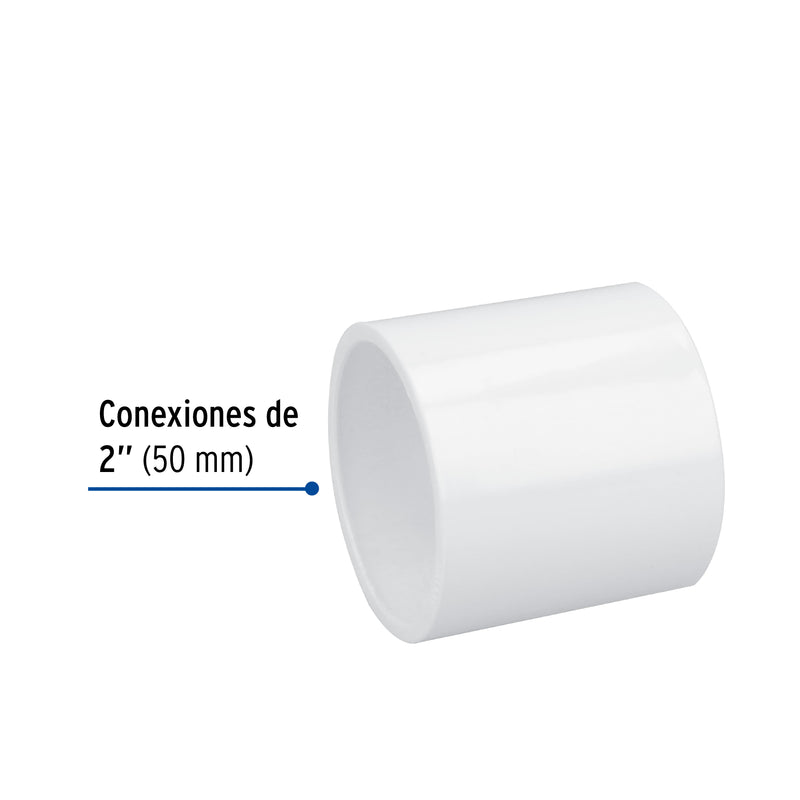 COPLE  PVC HIDRAULICO 50MM (2) MARCA FOSET