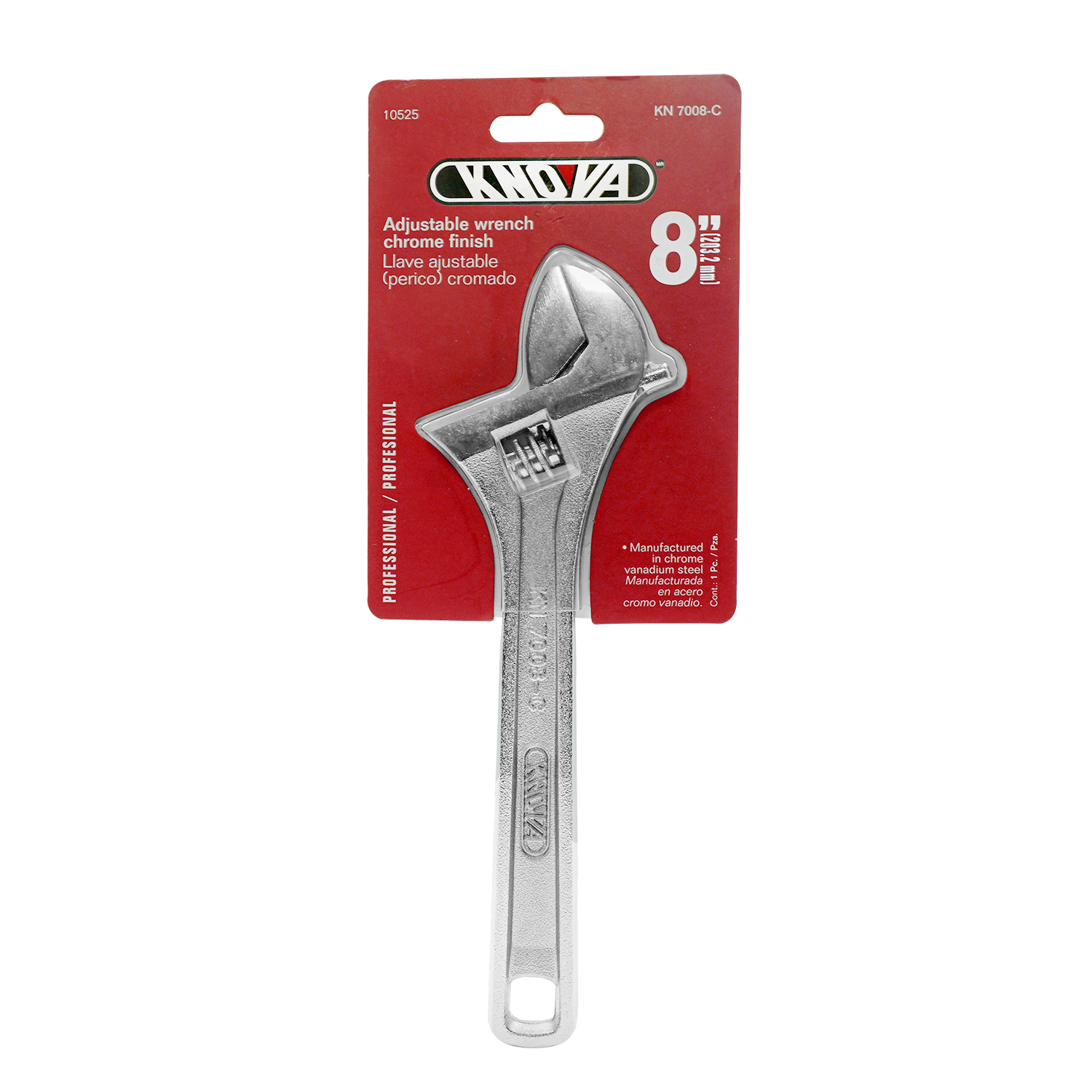 LLAVE AJUSTABLE PERICO CROMADO #8rn