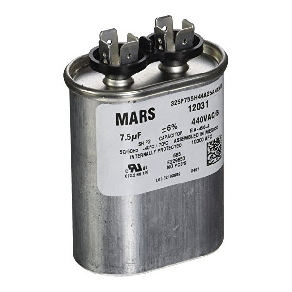 CAPACITOR  TRABAJO 7.5 MF 370 440 VCA MARCA  GB