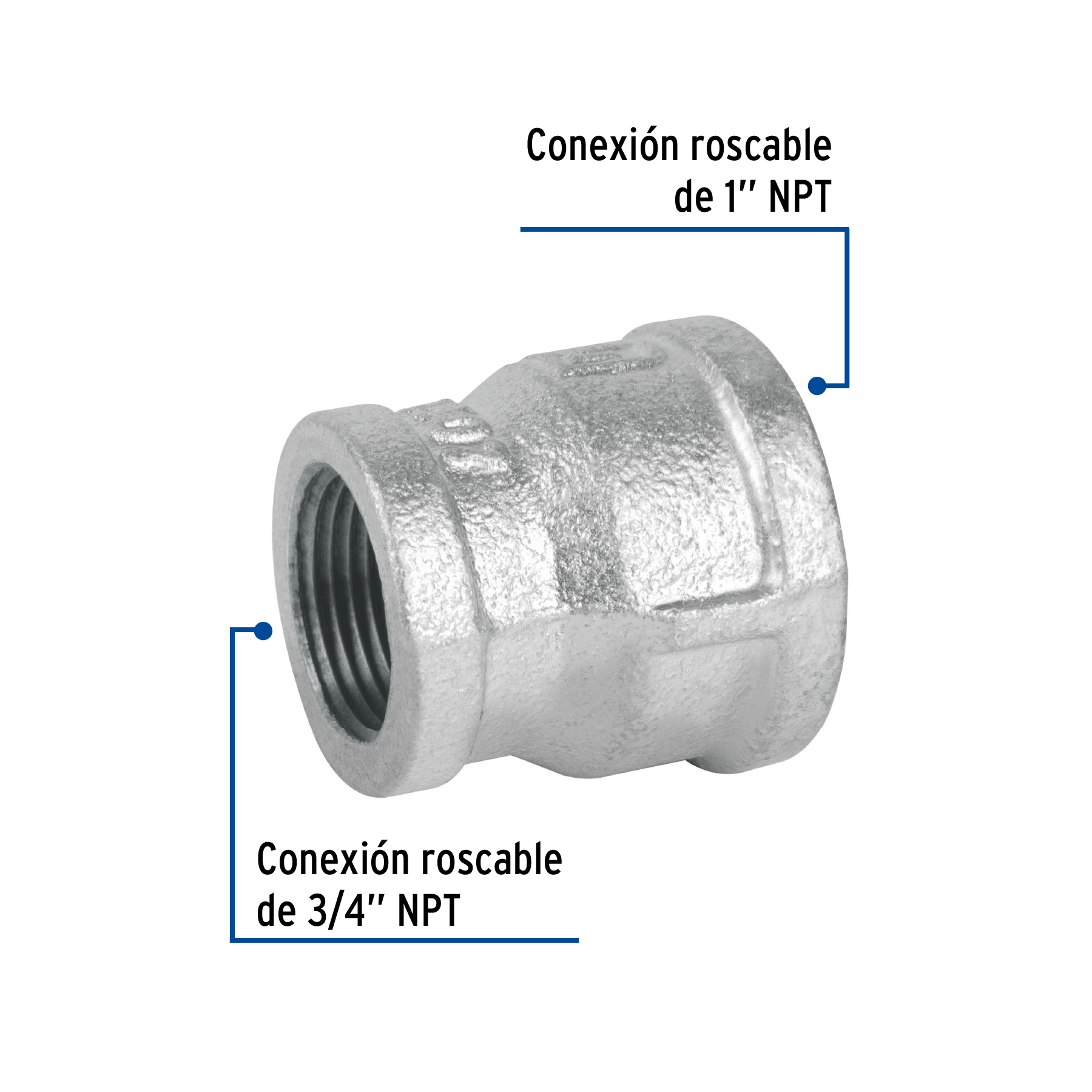REDUCCION GALVANIZADO CAMPANA 1 X 3/4 MARCA FOSET