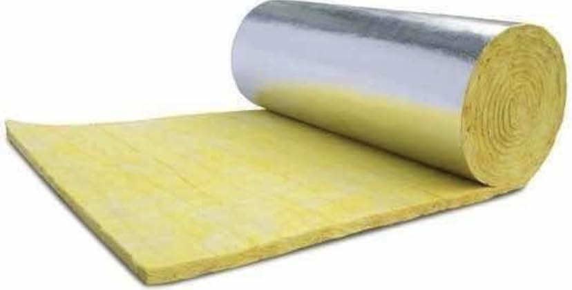 AISLANTE TERMICO ACUSTICO FIBRA DE VIDRIO CON ALUMINIO DE 1.22 X 2M  Y 1 1/2 DE ESPESOR MARCA OWENS CORNING