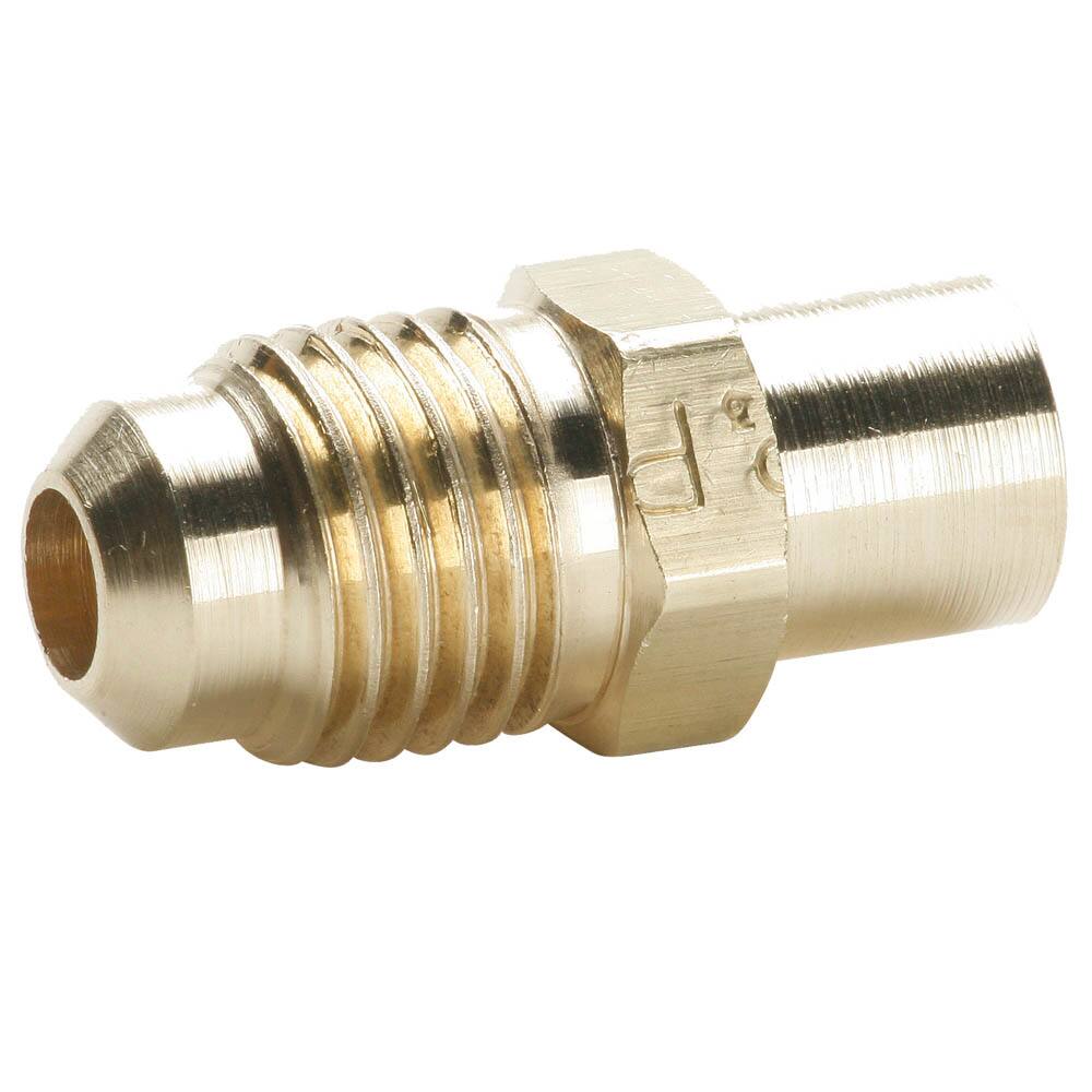 CONECTOR FLARE SOLDABLE DE LATON  1/2 X 1/2 MARCA GB