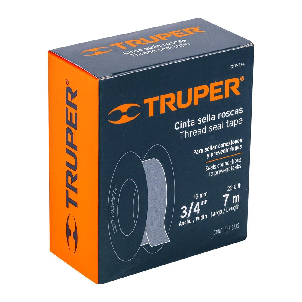 CINTA TEFLON 3/4 X 07M USO GRAL MARCA  TRUPER