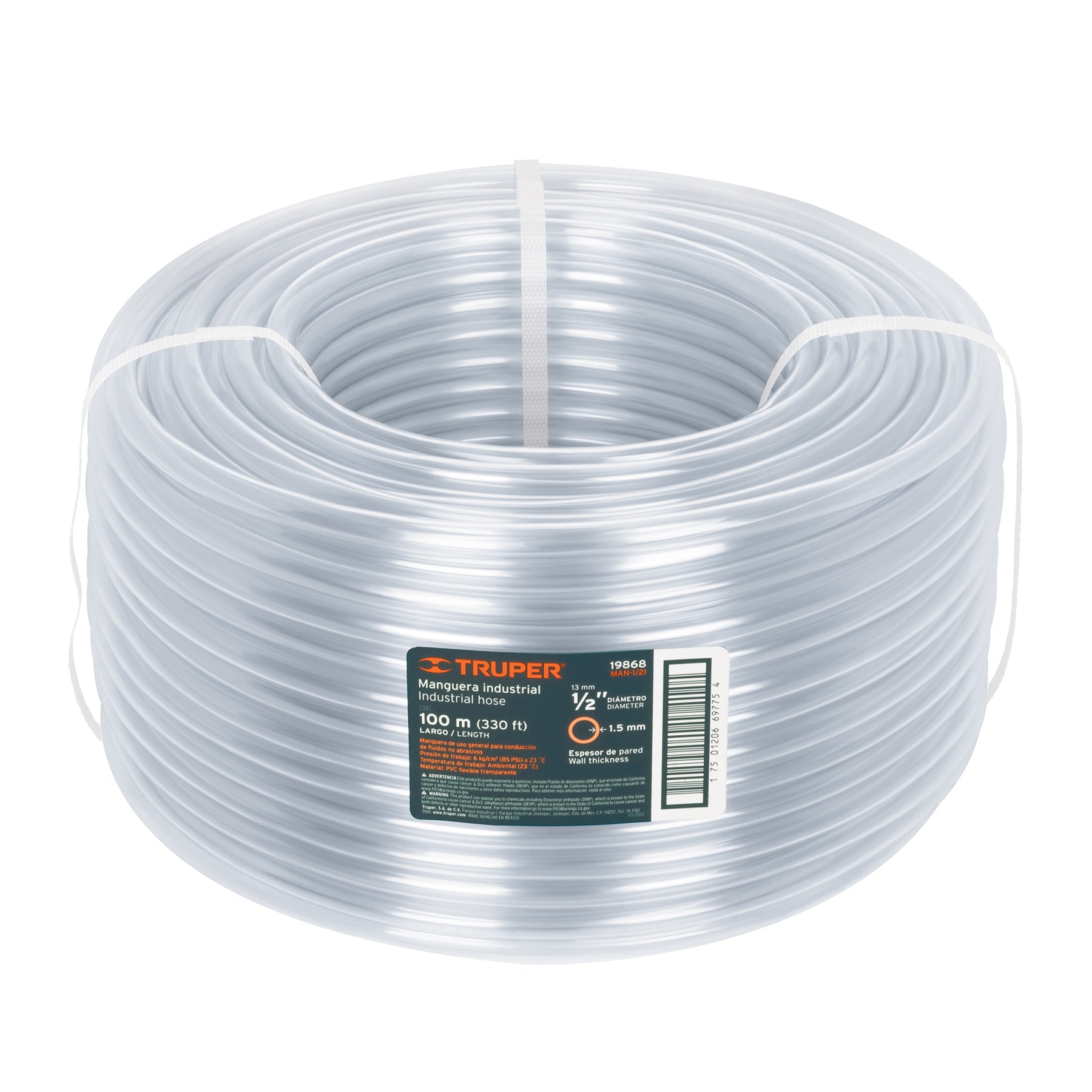 MANGUERA INDUSTRIAL DE  1/2 X 1M  MARCA TRUPER