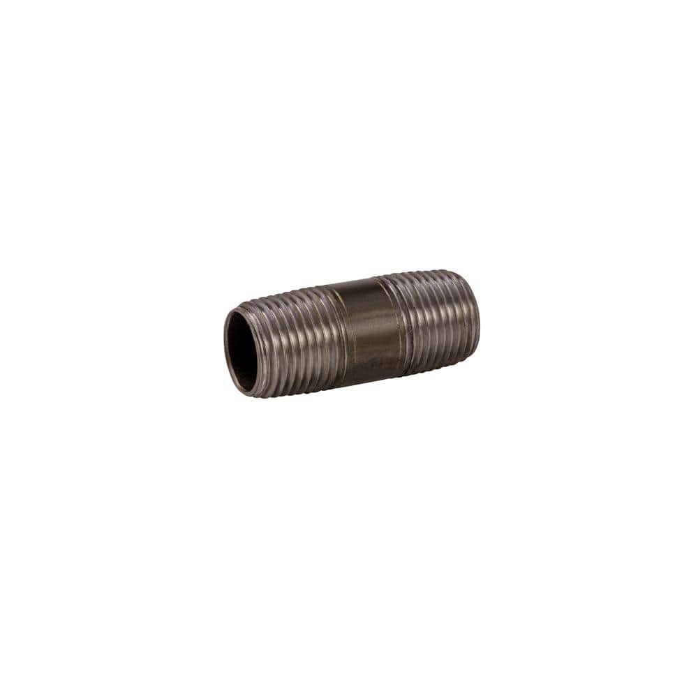 NIPLE GALVANIZADO 1/2 ROSCA CORRIDA NEGRA MARCA MUELLER