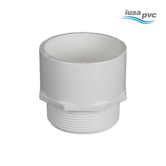 CONECTOR  PVC HIDRAULICO ROSCA EXTERIOR 25MM (1) CED40 MARCA  IUSA