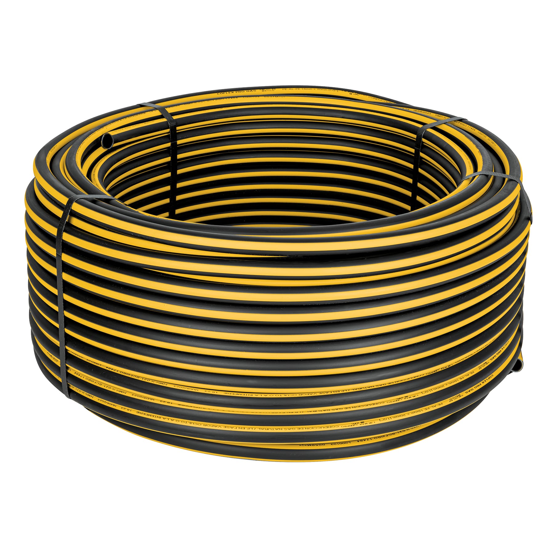 TUBO PEALPE MULTICAPA 1/2 X 100M PARA GAS LP Y GAS NATURAL MARCA TRUPER