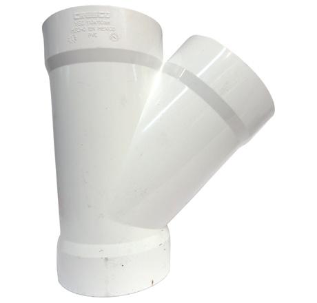 YEE SENCILLA PVC SANITARIA CEMENTAR 50 MM MARCA IUSA