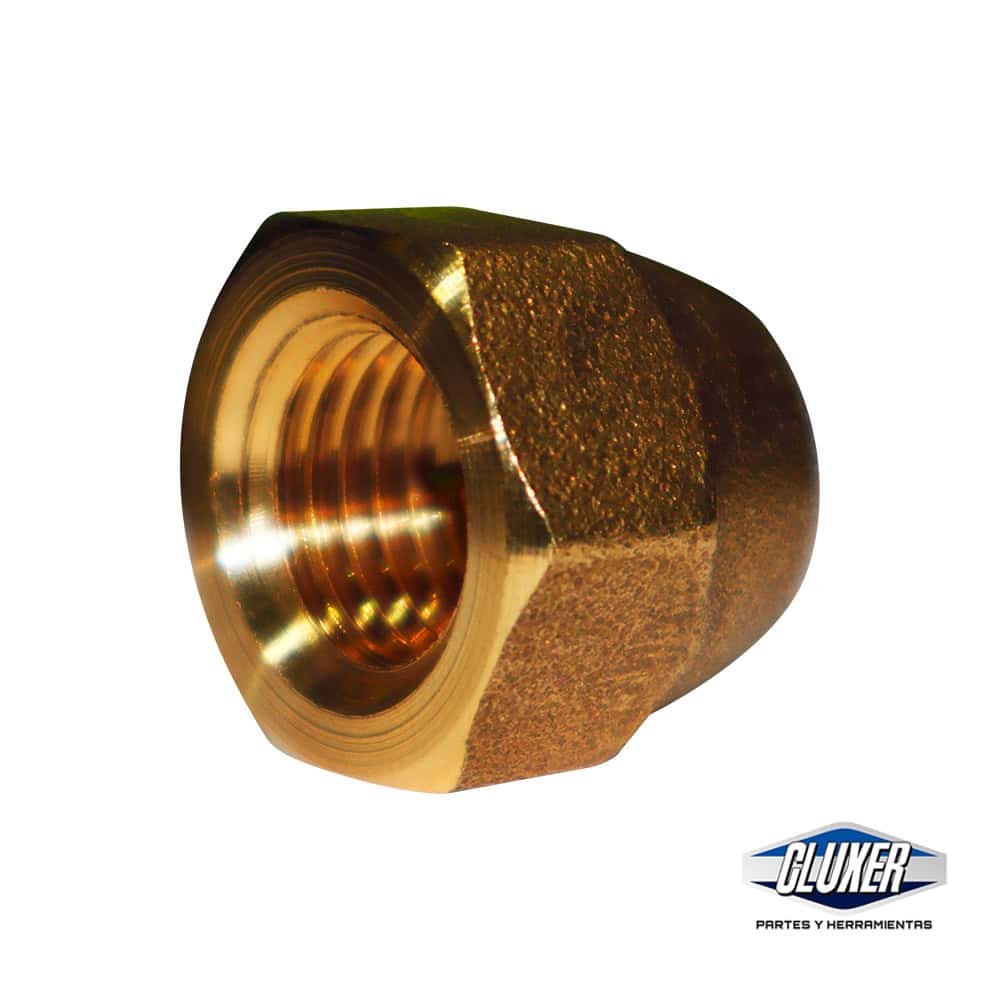 TUERCA FLARE DE BRONCE  1/4 PULGADA FORJADA  CXTB14 MARCA CLUXER
