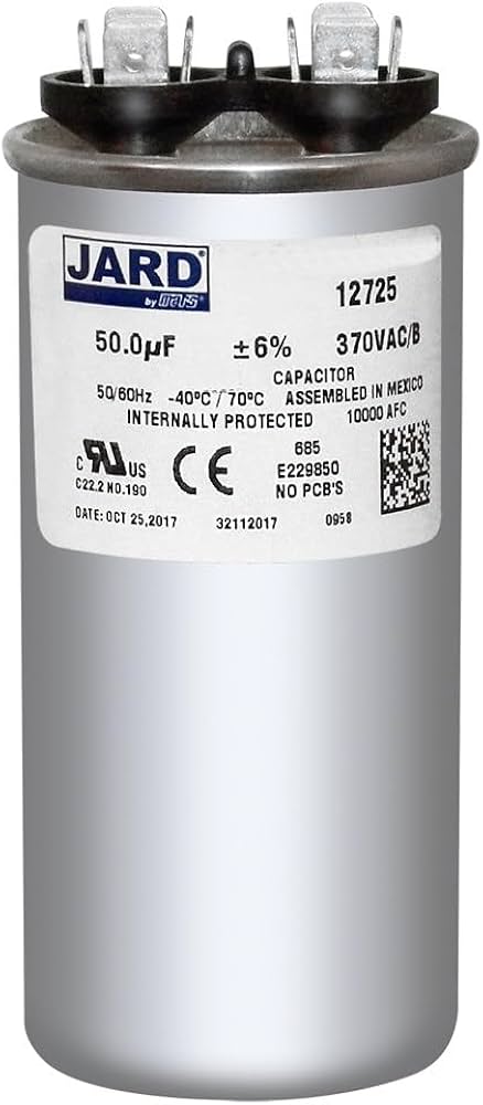 CAPACITOR  VENTILADOR  12 MF 370 - 440VAC 50 60HZ MARCA  GB