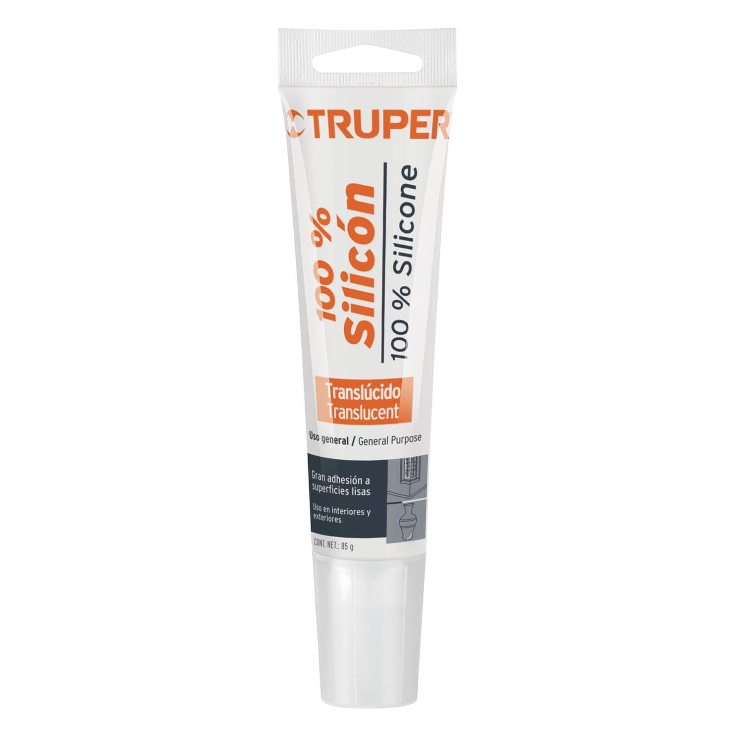 SELLADOR DE SILICON TRANSPARENTE MARCA TRUPER