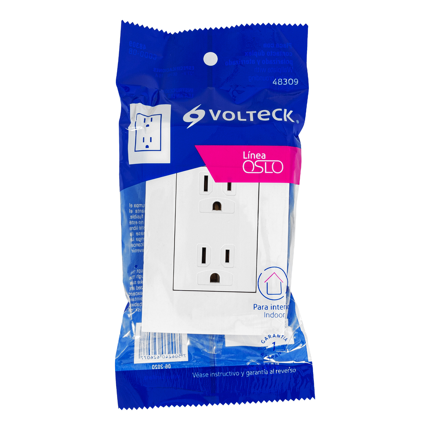 CONTACTO DUPLEX 2 POLOS + TIERRA  BLANCO MARCA TRUPER