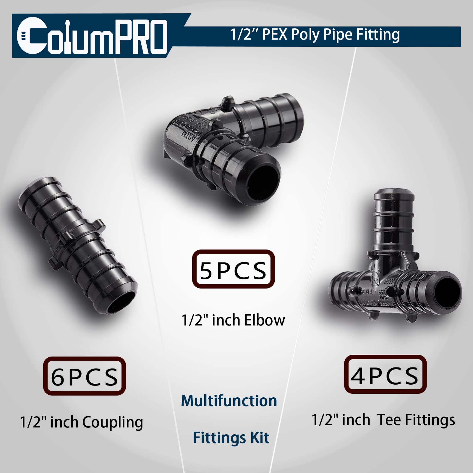CODO PLASTICO PARA PEX & PERT 1/2 MARCA BIOVALTIC
