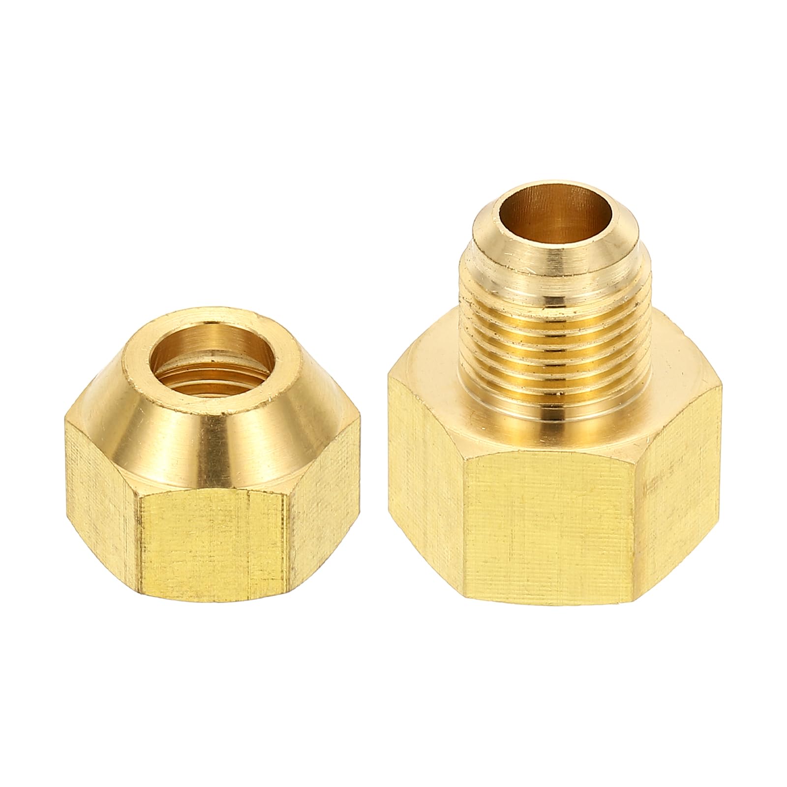 CONECTOR  FLARE 3/8 X 1/2 FLARE PARA GAS MARCA COFLEX