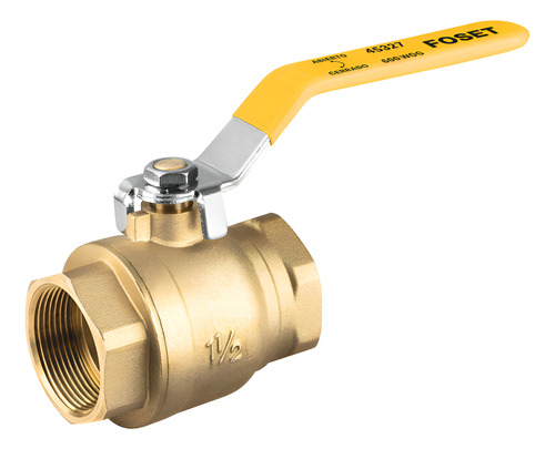 VALVULA DE ESFERA PARA GAS 1/2 ROSCABLE MARCA FOSET