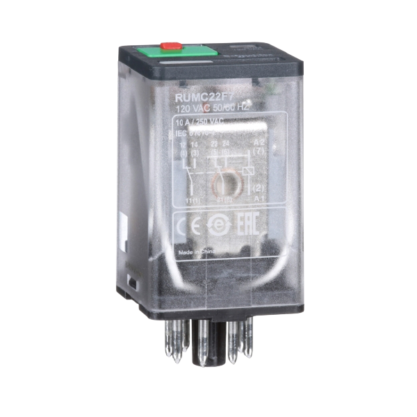 RELEVADOR 8 PIN 127 V CON BASErn